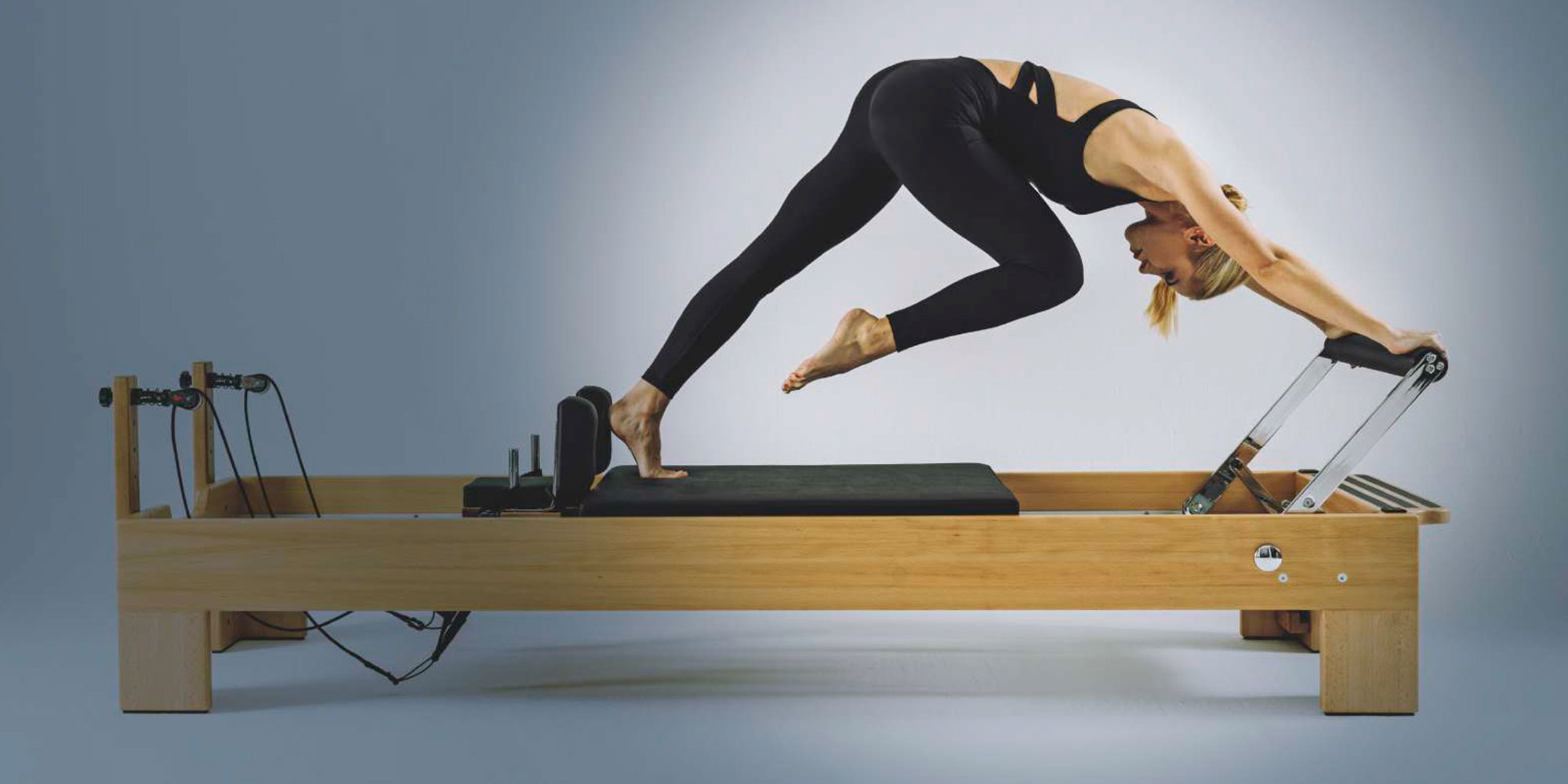 Girl in Pilates Reformer pilates reformer, Pilates Equipment Fitness